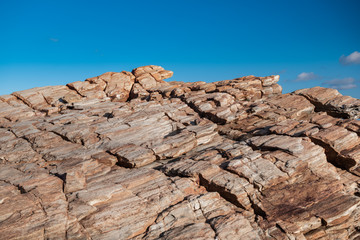 Texture of strange boulder rocks.