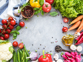 Fresh summer vegetables