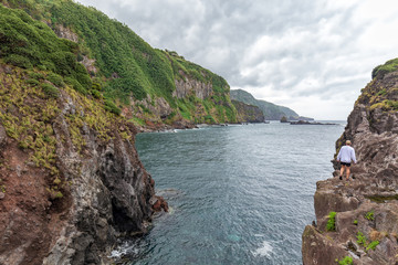 Fototapeta na wymiar Hiking in the Azores