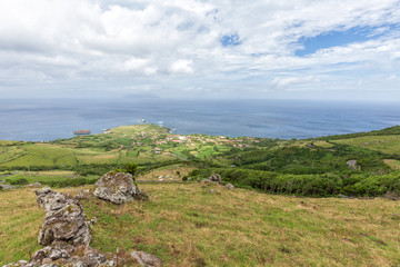 Fototapeta na wymiar Pasutres above Ponta Delgada