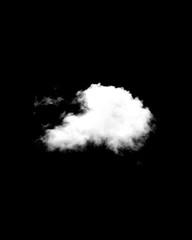 Clouds on black background #3 . free use for edited