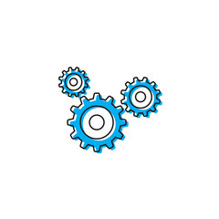 gear vector icon concept, isolated on white background