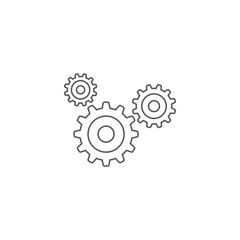 gear vector icon concept, isolated on white background