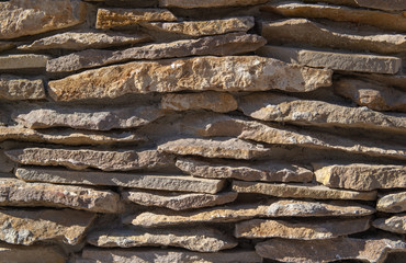 Brown stone wall, background, texture.