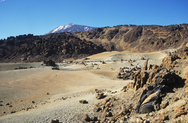 Spain; Tenerife. Volcanic landscape