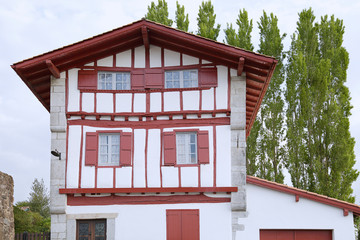Traditional house in the area of the Pyrenees-Atlantiques located in Ainhoa, France