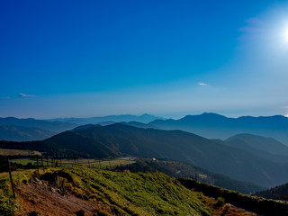 【静岡県伊豆半島】伊豆山稜線歩道仁科峠付近からの夕景【秋】