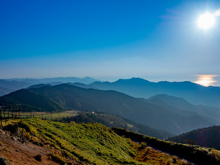 【静岡県伊豆半島】伊豆山稜線歩道仁科峠付近からの夕景【秋】