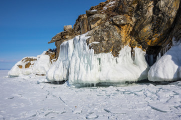 Lake Baikal in winter