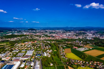 Obraz premium Fulda aus der Luft - Schöne Luftbilder von Fulda