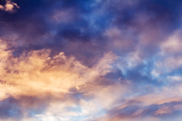 sun and cloud background with pastel colored