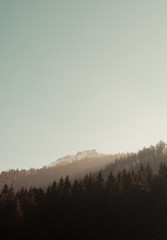 fog in mountains