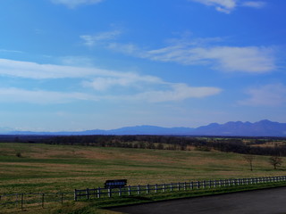 Fototapeta premium 北海道十勝牧場展望台