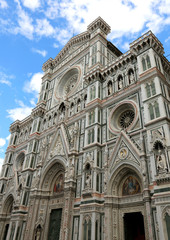 Florence facade of the Cathedral in Italy