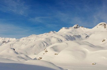 Winter on the mountains above Riale