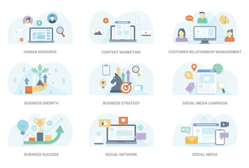 Flat Concept Illustration Collection