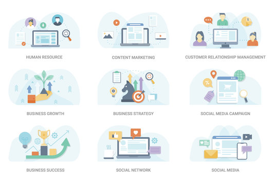 Flat Concept Illustration Collection