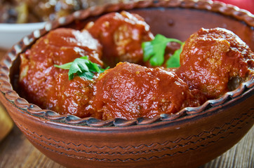 Belgian Boulettes sauce tomate
