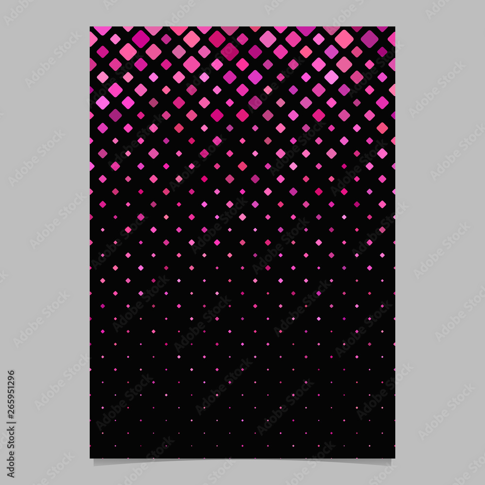 Poster Geometric rounded square pattern poster template background