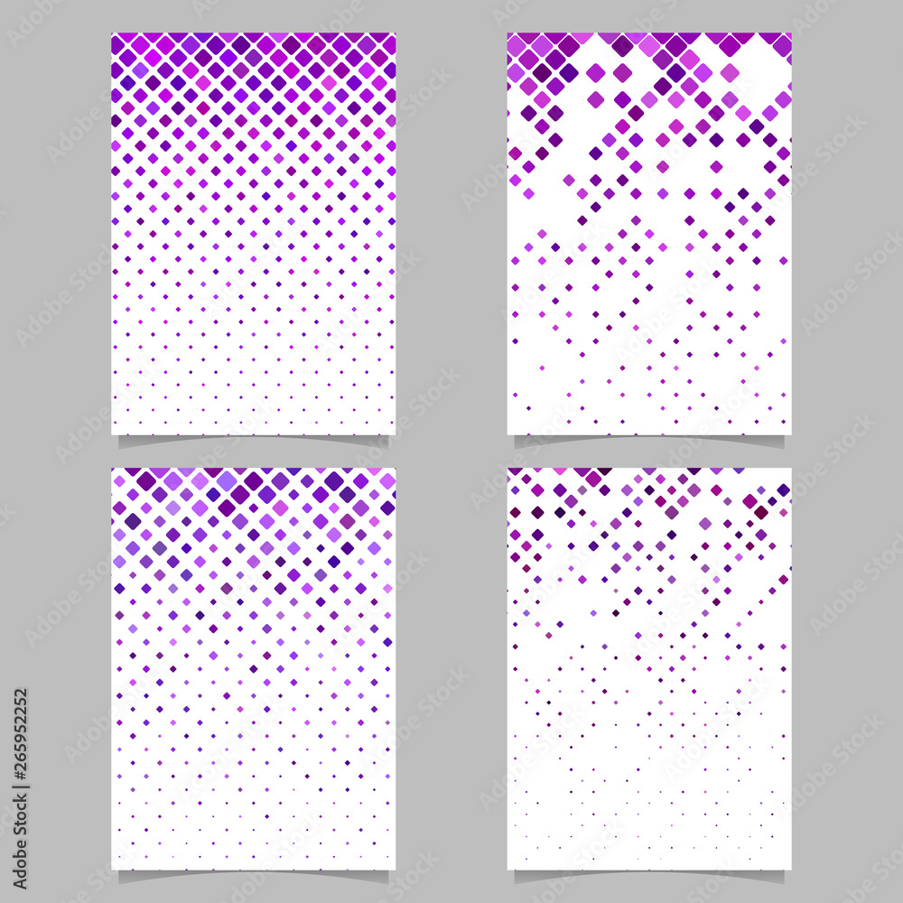 Poster geometrical diagonal rounded square pattern background brochure template