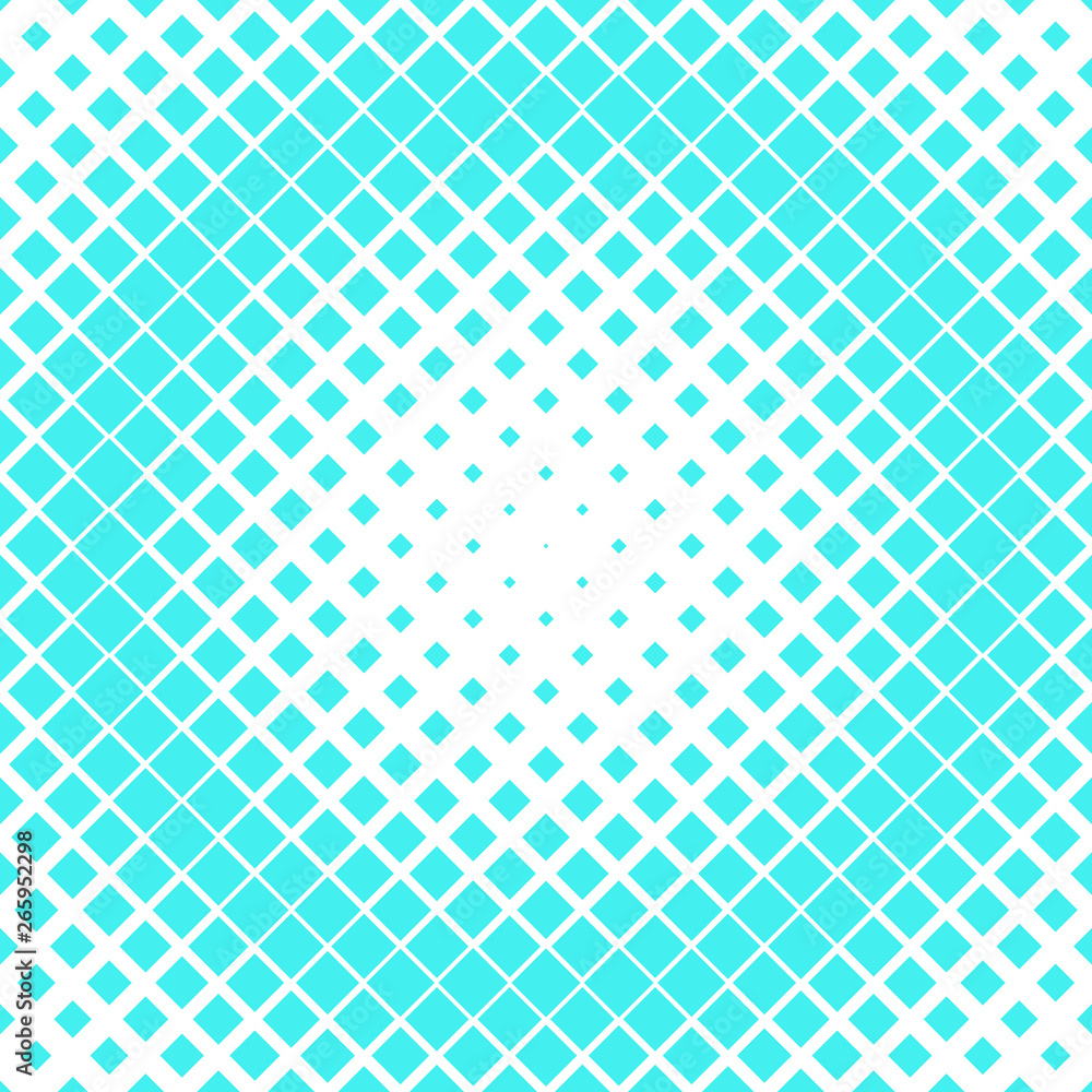 Poster halftone square pattern background - vector design from diagonal squares