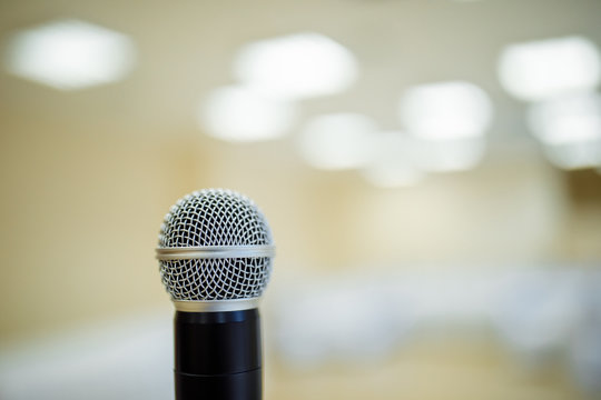 microphone head on the same type background