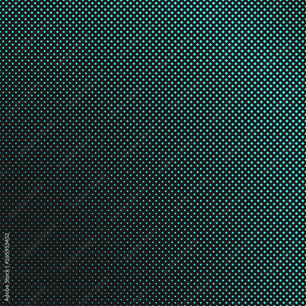 Poster retro halftone diagonal square pattern background from squares