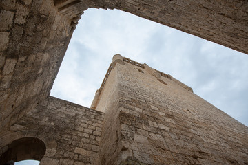 Inside visit of the Pe&ntilde;afiel castle.