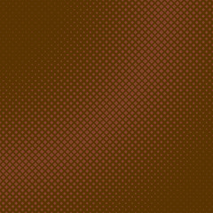 Fototapeta premium Brown abstract geometrical halftone square pattern background from squares