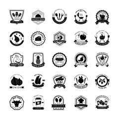 Food Logo Icons Collection