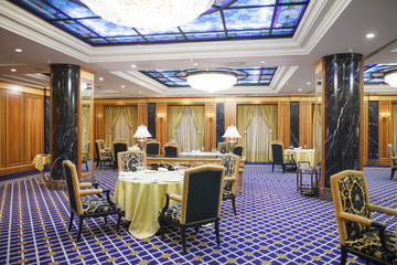 interior of a five star premium hotel.