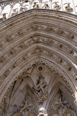 Détail de la cathédrale Sainte-Marie de Tolède en Espagne 