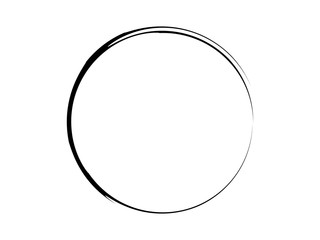 Grunge thin circle made for your design.Grunge brush circle.