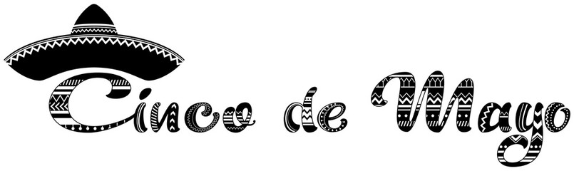 Cinco de mayo holiday ornament text greeting card