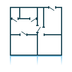 Icon Of Apartment Plan