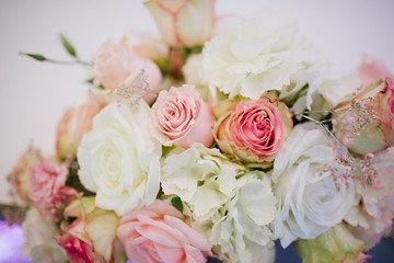 decoration of the banquet hall on the wedding day