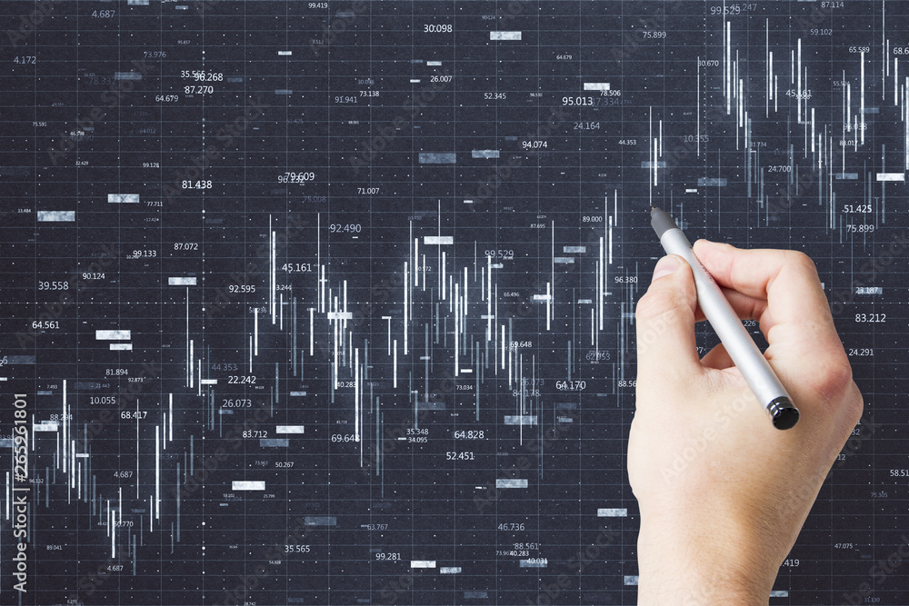 Aufkleber trader and finance concept