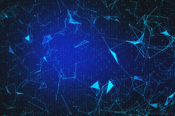 Blue polygonal background