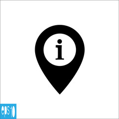 Information icon ,sign , map icon - vector illustration