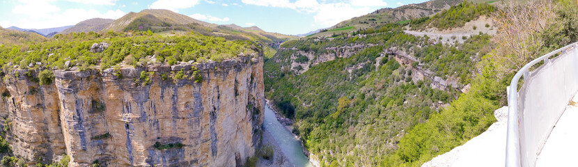 Fototapeta na wymiar Osum Canyon, Skrapar, Qark Berat, Albania