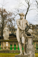 Statue of Vulcan in the Jardin du Luxembourg, Paris, France