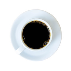 Coffee isolated on white background clipping path.