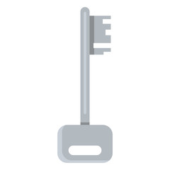 Vector Single Flat Key Antique Icon
