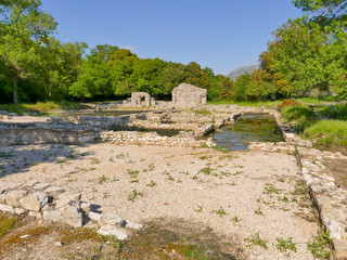 Butrint - Ruins of the ancient city Buthrotum, ancient Greek and later Roman city and bishopric in Epirus, Albania