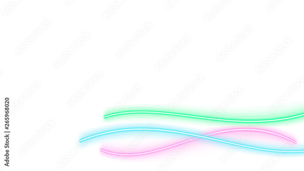 Poster colorful neon lights with lots of copy space for text or product display. modern abstract background