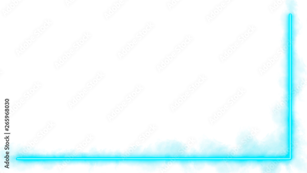 Canvas Prints turquoise neon lights with lots of copy space for text or product display. modern abstract backgroun