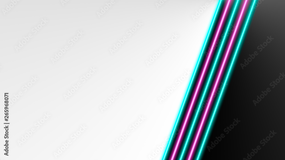 Canvas Prints turquoise and pink neon lights with lots of copy space for text or product display. modern abstract 