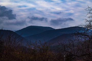 Fototapeta premium Mountains near Medven