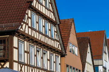 Fototapeta premium Winnenden Häuser am Marktplatz