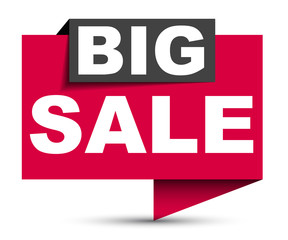 red vector banner big sale